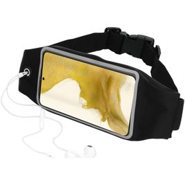 Mobiparts Comfort Fit Belt Telefoonhouder Hardlopen Samsung Galaxy S22 Sport Hoesje Neopreen Heuptas - Zwart