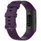 Mobigear Cross Siliconen Fitbit Charge 4 Bandje Gespsluiting - Bordeaux Rood