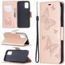 Mobigear Butterfly Samsung Galaxy A02s Hoesje Bookcase Portemonnee - Roségoud