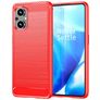 Mobigear Brushed Slim OPPO Reno 7 Lite Hoesje Flexibel TPU Backcover - Rood