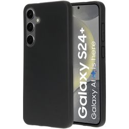 Mobiparts Classic Samsung Galaxy S24 Plus Hoesje Flexibel TPU Backcover - Matt Black