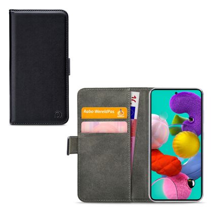 Mobilize Classic Gelly Wallet Samsung Galaxy A51 5G Hoesje Bookcase Portemonnee - Zwart