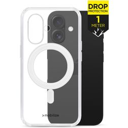 Mobilize Naked Protection Doorzichtig iPhone 16 MagSafe Hoesje Hardcase Backcover Shockproof - Transparant