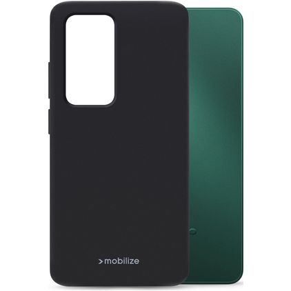 Mobilize Rubber Gelly OPPO A5 Hoesje Flexibel TPU Backcover - Zwart