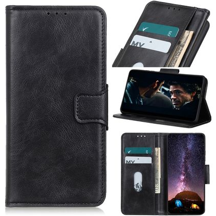 Mobigear Classy iPhone 12 Pro Max Hoesje Bookcase Portemonnee - Zwart