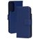 Mobiparts Wallet Samsung Galaxy S25 Edge Hoesje Echt Leer Bookcase Portemonnee - Blauw