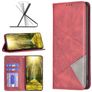 Mobigear Rhombus Slim Motorola Edge 40 Hoesje Bookcase - Rood