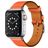 Mobigear Torino Leren Apple Watch Bandje Gespsluiting - 42/41/40/38 mm - Oranje