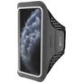 Mobiparts Comfort Fit Telefoonhouder Hardlopen iPhone 11 Pro Sport Hoesje Neopreen Sportarmband - Zwart