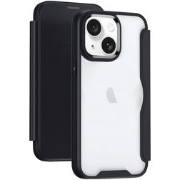 Mobigear Smart Fit iPhone 15 Hoesje Hardcase Bookcase - Zwart
