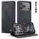 Caseme 013 iPhone 17 Pro Max Hoesje Bookcase Portemonnee - Zwart