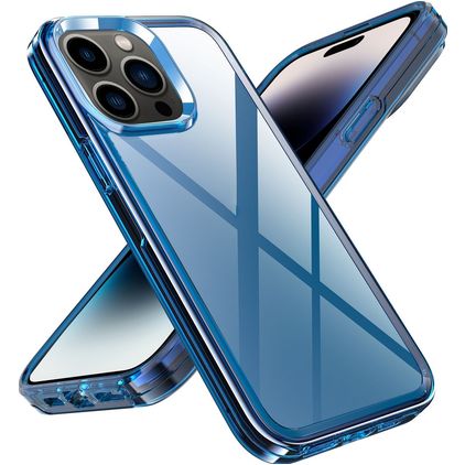 Mobigear Crystal iPhone 14 Pro Max Hoesje Hardcase Backcover - Blauw
