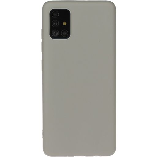 Mobigear Colors Samsung Galaxy A71 Hoesje Flexibel TPU Backcover - Grijs
