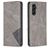 Mobigear Rhombus Slim Samsung Galaxy A56 Hoesje Bookcase - Grijs