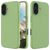 Mobigear Rubber Touch iPhone 16 Siliconen Hoesje Backcover - Groen