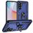 Mobigear Armor ring Samsung Galaxy A36 Hoesje Hardcase Backcover Shockproof met Ringhouder - Blauw