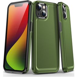 Mobigear Slim Armor iPhone 15 Plus Hoesje Hardcase Backcover Shockproof - Groen