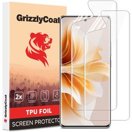 GrizzlyCoat OPPO Reno 12 Hydrogel TPU Screenprotector - Case Friendly (2-Pack)