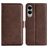 Mobigear Slim Magnet Samsung Galaxy S25 Edge Hoesje Bookcase Portemonnee - Bruin