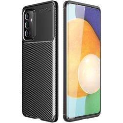 Mobigear Racing Samsung Galaxy A82 5G Hoesje Flexibel TPU Backcover - Zwart