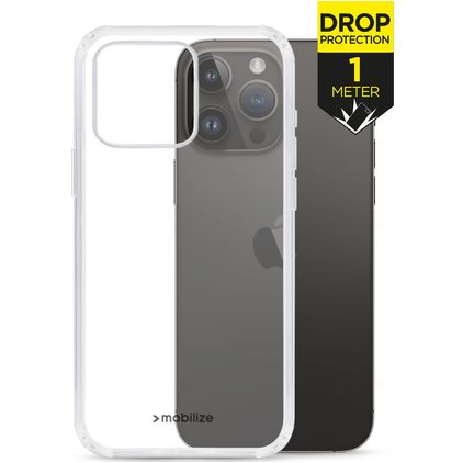 Mobilize Naked Protection Doorzichtig iPhone 14 Pro Max Hoesje Hardcase Backcover Shockproof - Transparant