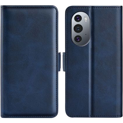 Mobigear Slim Magnet Motorola Edge X30 Hoesje Bookcase Portemonnee - Donkerblauw