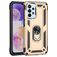 Mobigear Armor Ring Samsung Galaxy A23 Hoesje Hardcase Backcover Shockproof met Ringhouder - Goud