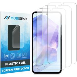 Mobigear Samsung Galaxy A55 Screenprotector Folie - Case Friendly (3-Pack)