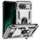 Mobigear Armor Ring Google Pixel 8a Hoesje Hardcase Backcover Shockproof met Ringhouder - Zilver