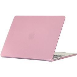 Mobigear Metallic MacBook Air 15 Inch (2023-2025) Hoes Hardshell Laptopcover MacBook Case - Roségoud - Model A2941 / A3114 / A3241