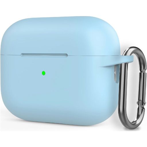 Mobigear Classic Apple AirPods Pro 2 Hoesje Flexibel Siliconen - Babyblauw