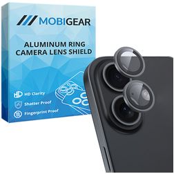 Mobigear Single Lens iPhone 17 Glazen Camera Lens Protector - Case Friendly - Zwart
