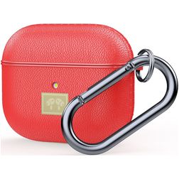 Mobigear Luxury Apple AirPods 3 Hoesje Flexibel Siliconen - Rood