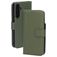 Mobiparts Samsung Galaxy A35 Hoesje Echt Leer Bookcase Portemonnee - Groen