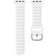Mobigear Bumpy Siliconen Apple Watch Bandje Gespsluiting - 49/46/45/44 mm - Wit