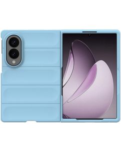 Mobigear Bumpy Samsung Galaxy Z Fold 8 Hoesje Flexibel TPU Backcover - Blauw