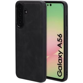 Mobiparts Classic Samsung Galaxy A56 MagSafe Hoesje TPU,Kunstleer Backcover - Graphite Black