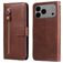 Mobigear Zipper iPhone 17 Pro Max Hoesje Bookcase Portemonnee - Bruin