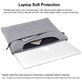 Haweel Oxford Laptop Aktetas 15 - 16 inch Laptoptas + Handvat - Grijs
