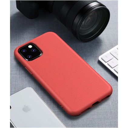 Mobigear Bio iPhone 11 Hoesje Eco Friendly Backcover - Rood