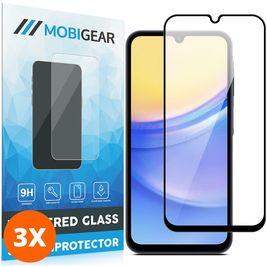 Mobigear Premium Samsung Galaxy M15 Glazen Screenprotector - Case Friendly (3-Pack)