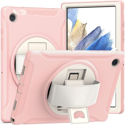 Mobigear SureGrip Samsung Galaxy Tab A8 10.5 (2021) Hoes Hard kunststof / Siliconen Backcover + Standaard - Roze