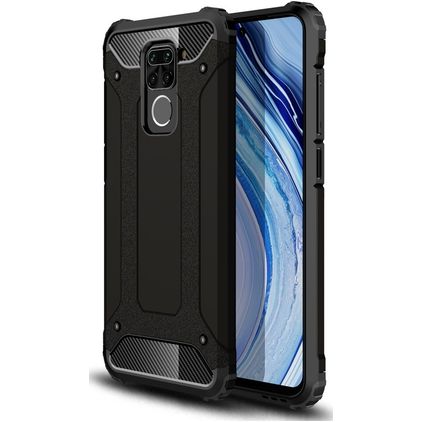 Mobigear Outdoor Xiaomi Redmi Note 9 Hoesje Hardcase Backcover Shockproof - Zwart