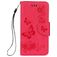 Mobigear Butterfly iPhone X Hoesje Bookcase Portemonnee - Rood