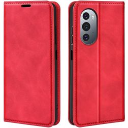 Mobigear Retro Slim Motorola Edge X30 Hoesje Bookcase Portemonnee - Rood