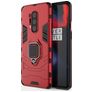 Mobigear Armor Ring OnePlus 8 Pro Hoesje Hardcase Backcover Shockproof met Ringhouder - Rood