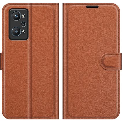Mobigear Classic Realme GT2 Hoesje Bookcase Portemonnee - Bruin
