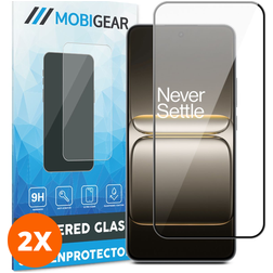 Mobigear Premium OnePlus Nord CE5 Glazen Screenprotector - Case Friendly - Zwart (2-Pack)