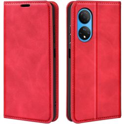 Mobigear Retro Slim HONOR X7 Hoesje Bookcase Portemonnee - Rood