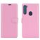 Mobigear Classic Motorola One Fusion Plus Hoesje Bookcase Portemonnee - Roze